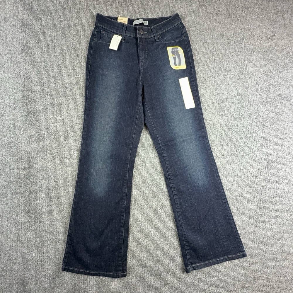 Levi's Perfectly Slimming 512 Jeans Womens 8P Dark Wash Mid Rise Bootcut Stretch